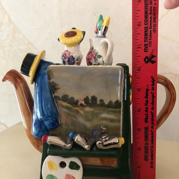 Numbered Tony Carter Renoir Teapot - Picture 3 of 14